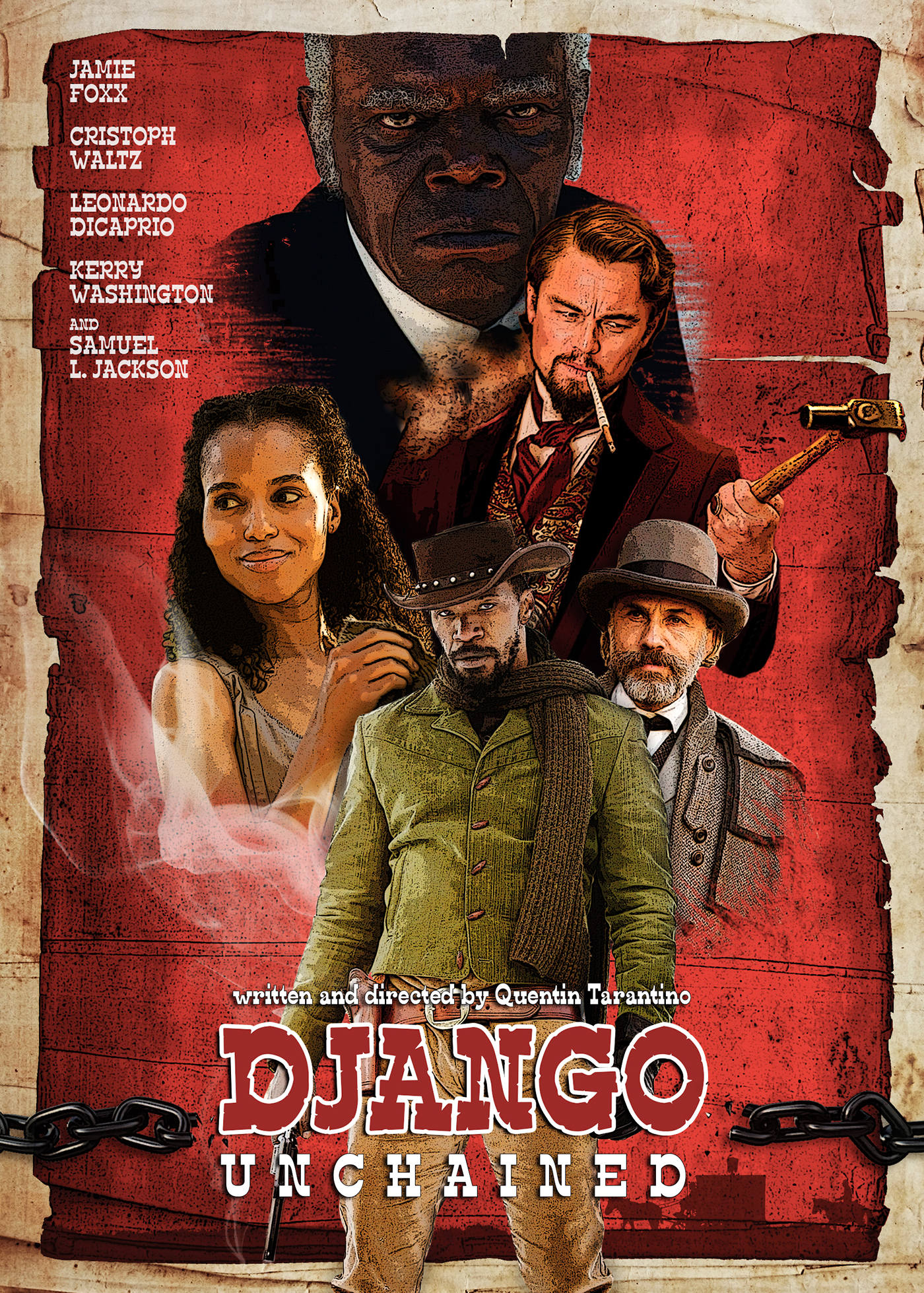 poster django alternative unchained jamie FOX western