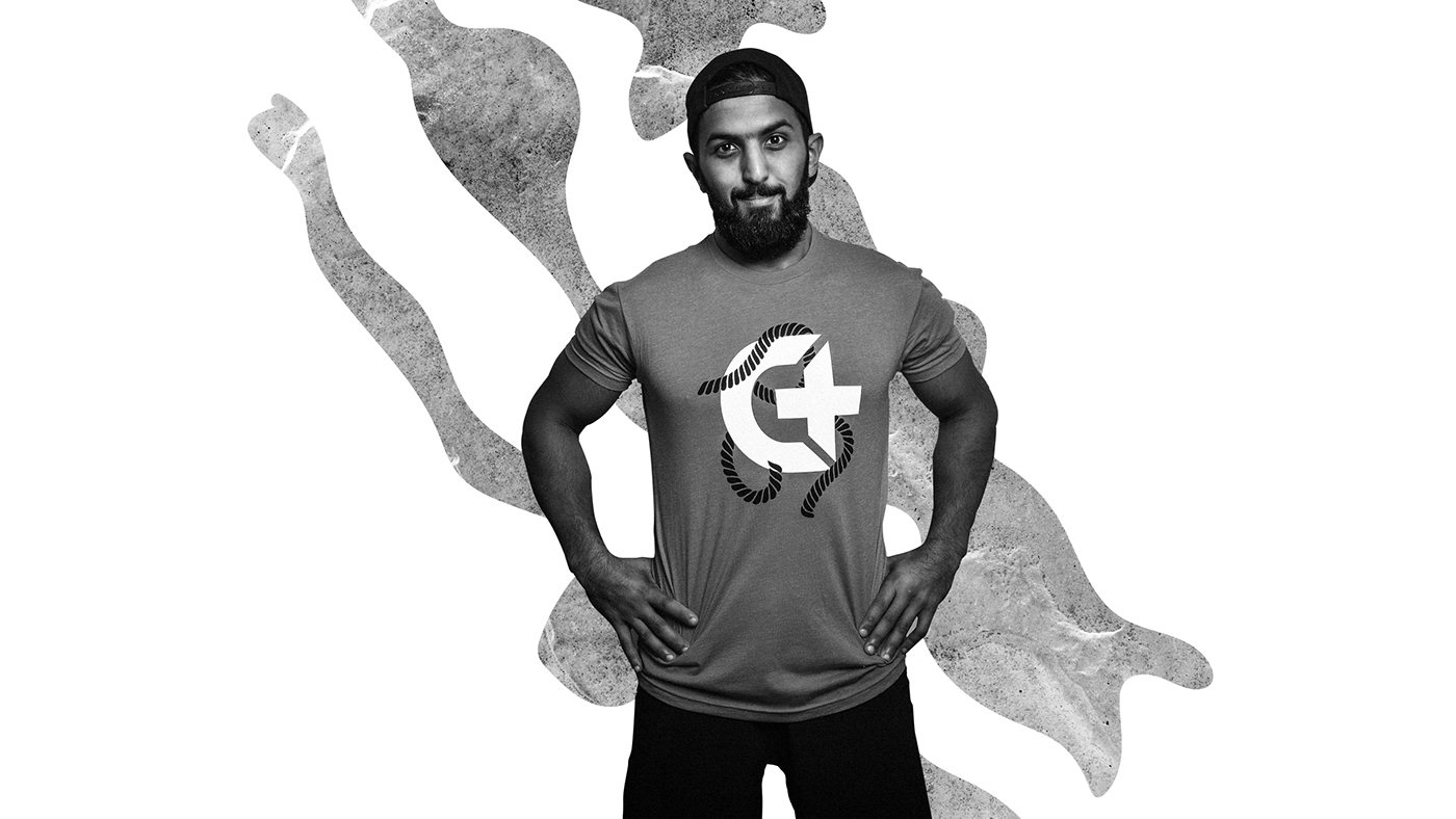 Kuwait gym fitness Crossfit hoodie visual artwork branding 