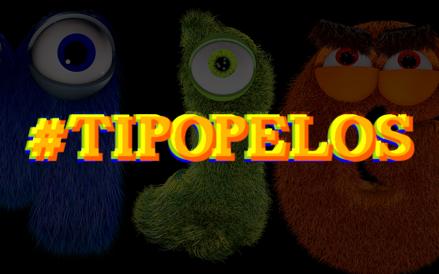 tipopelos typography   characters letters 3D