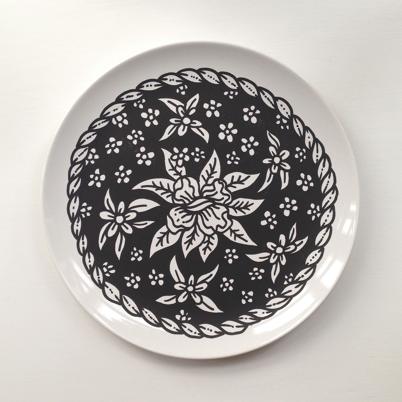 ceramic plates illo ink sketch doodle Posca Drawing 