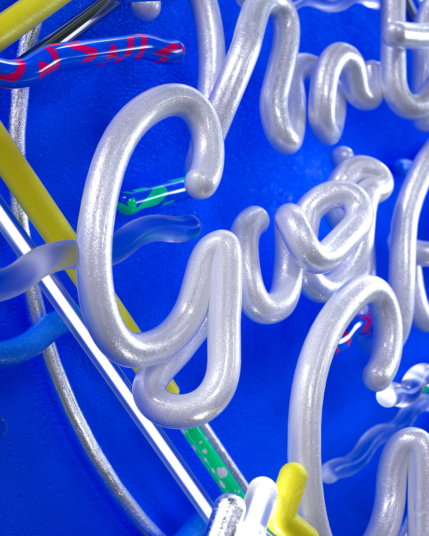 type CG octane 3D 3D Type Script adobe Nike lettering New York