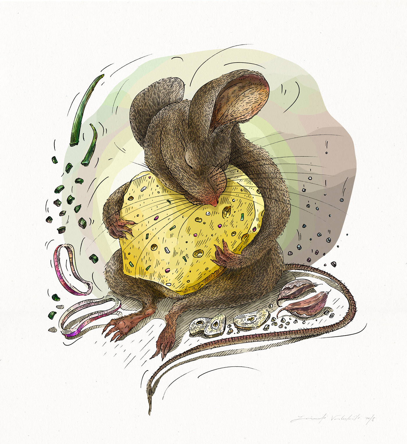 Drawing  ILLUSTRATION  Character design  food illustration Adobe Photoshop wacom