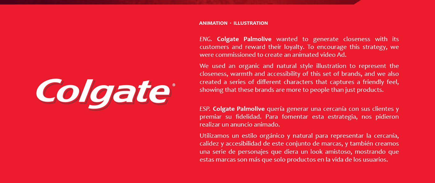 colgate Palmolive animation  motion graphics  ILLUSTRATION  Character design  Guadalajara mexico video ad ad