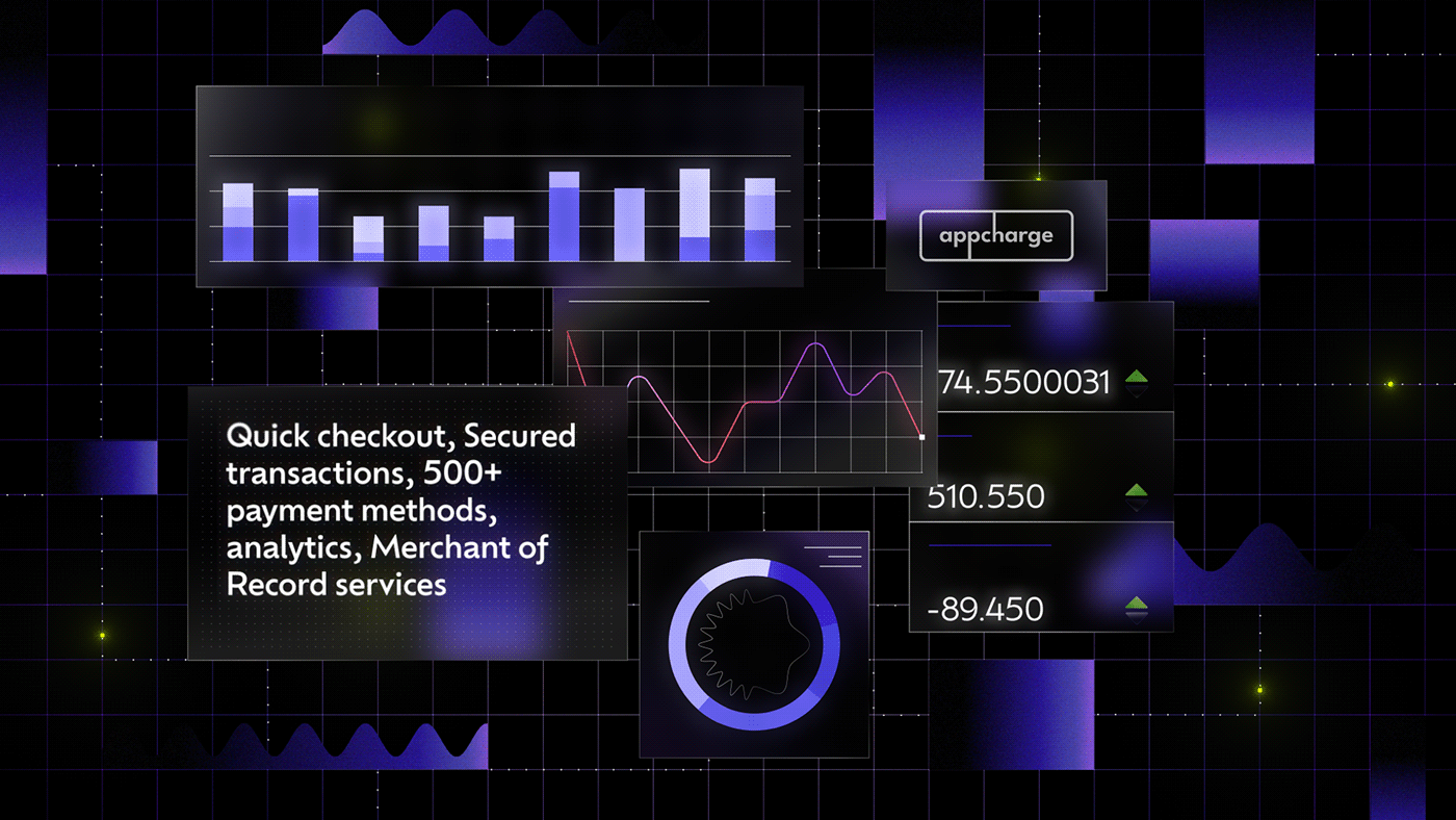 Gaming tech app video Keynote electricity graph dashboard UI/UX explaiiner