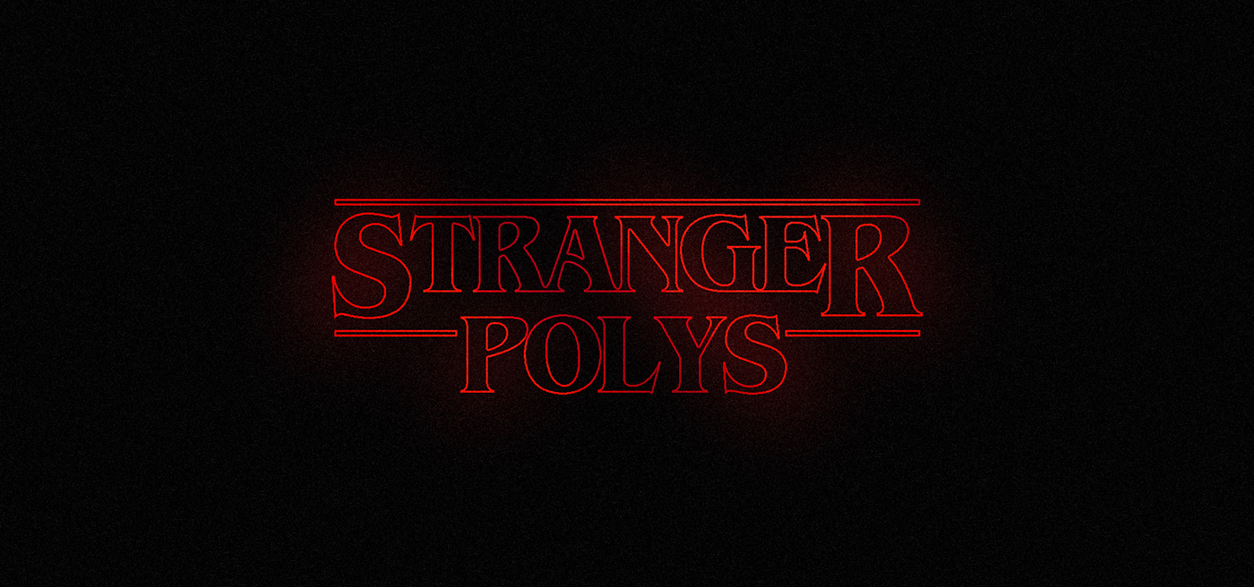 Stranger Things low-poly ILLUSTRATION  Netflix lowpoly Low Poly eleven Triangles Retro 80s