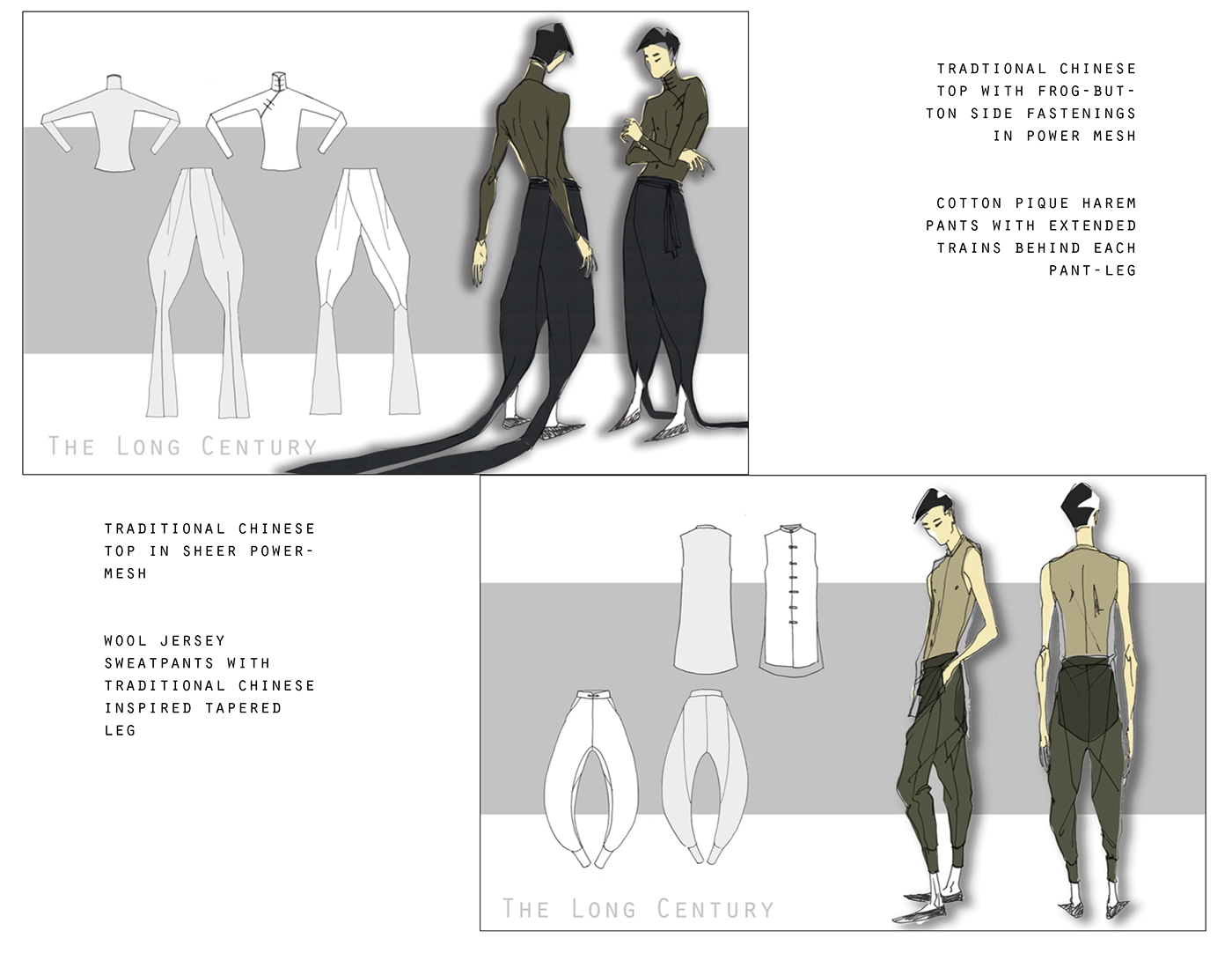 Ready-to-Wear Menswear cut-and-sew fashion design fashion illustration concept design