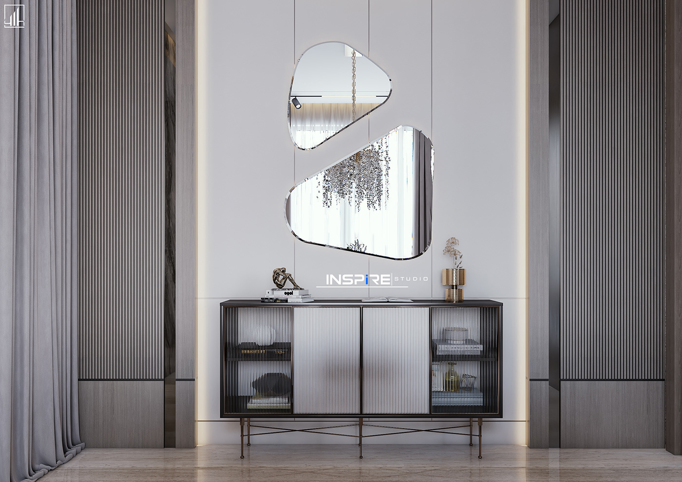 3D 3dsmax archviz dining Interior interior design  luxury modern visualization vray