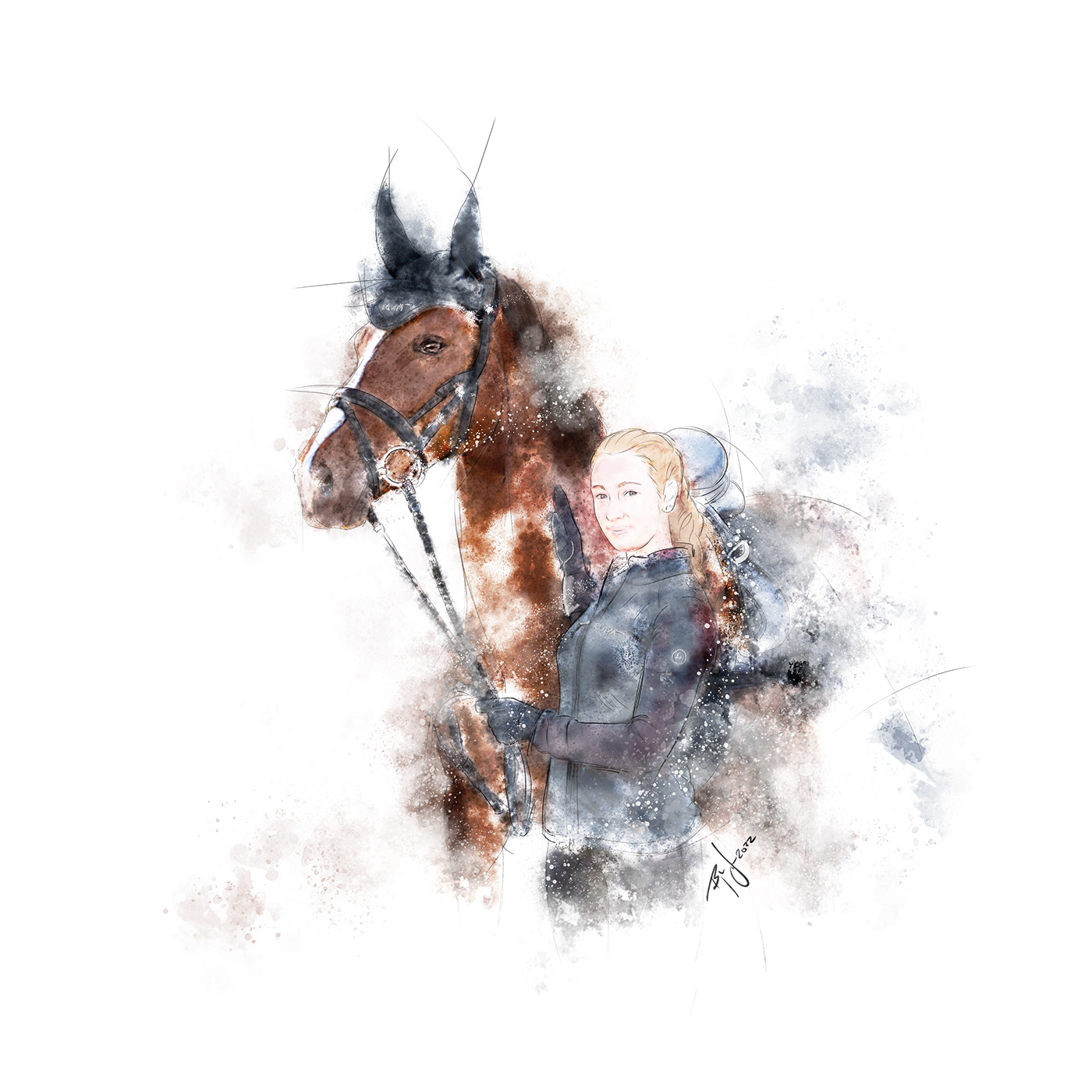 abstrakt artwork digitalart Grafikdesign graphicdesign horse ILLUSTRATION  Pferd sunday