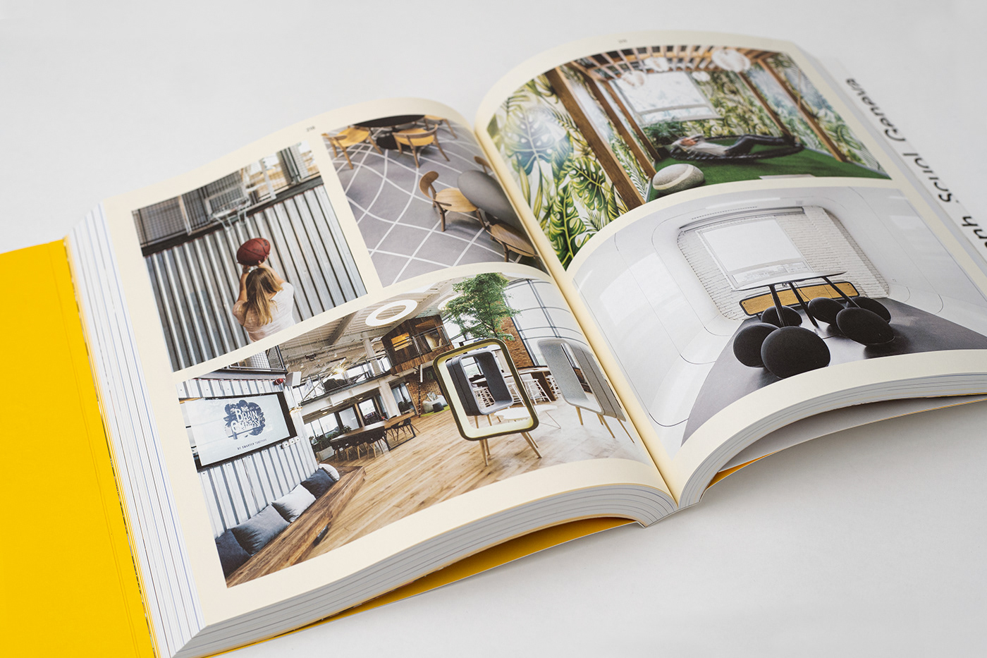 book design cover coworking editorial Guide interior design  print publication Space  Travel