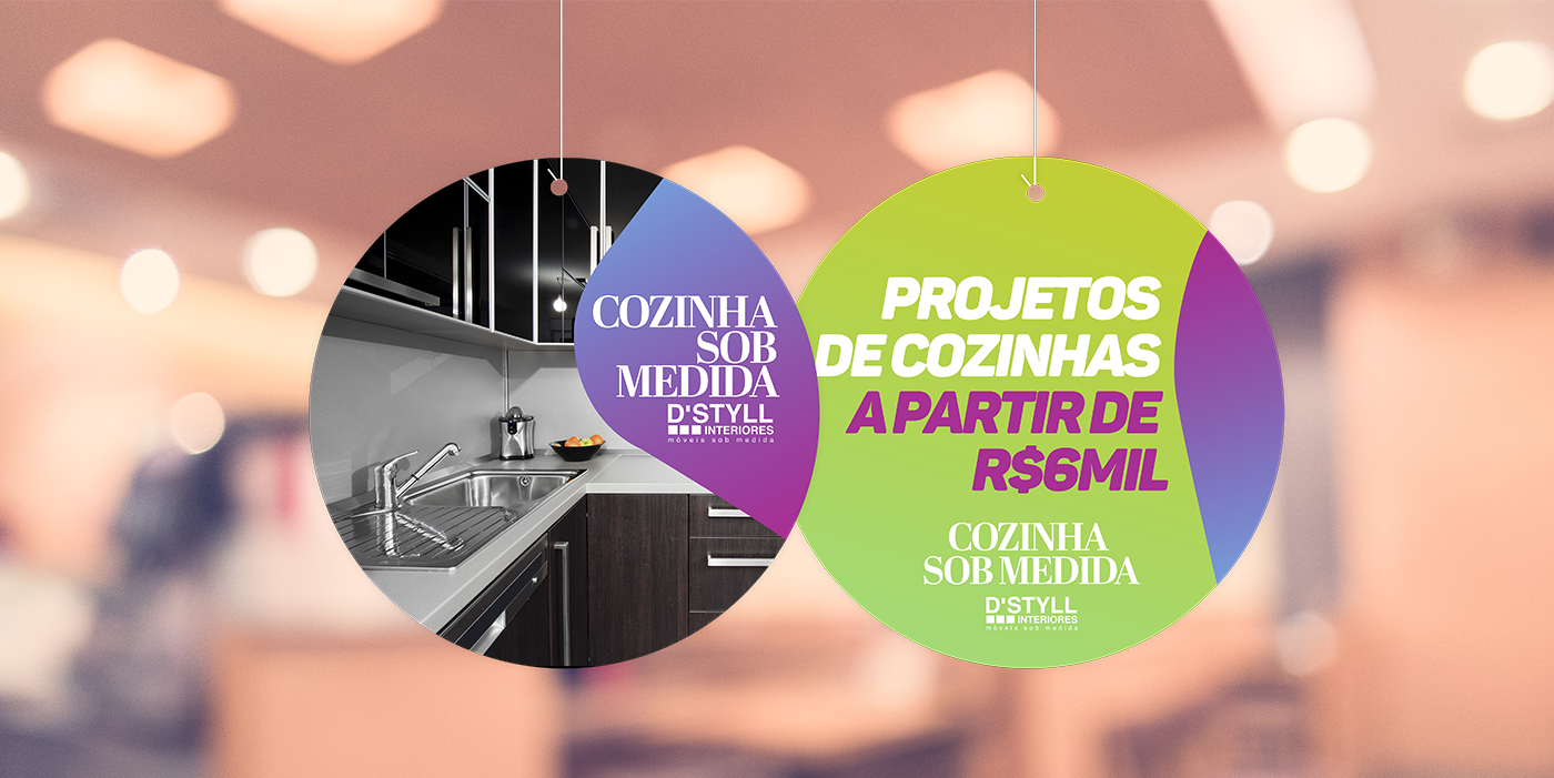 cozinha sob medida Sob Medida d'styll interiores campanha cozinha gradient colorful facebook ads