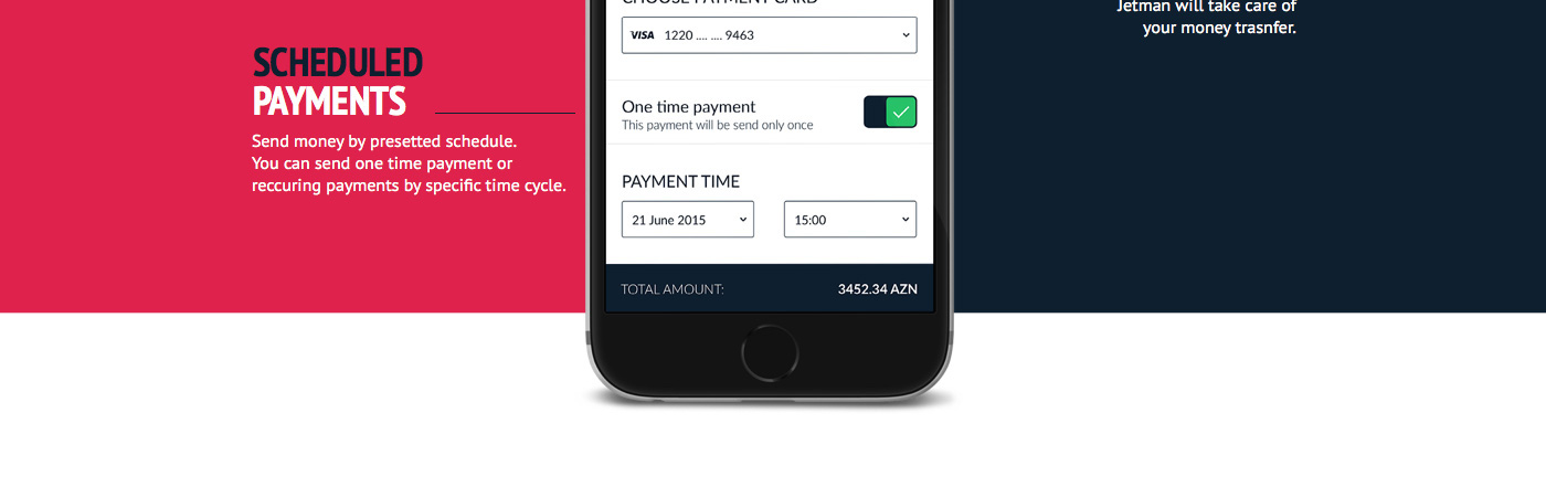 mobile design ios android money finance TRANSFER Interface tool world app credit card Bank azerbaijan