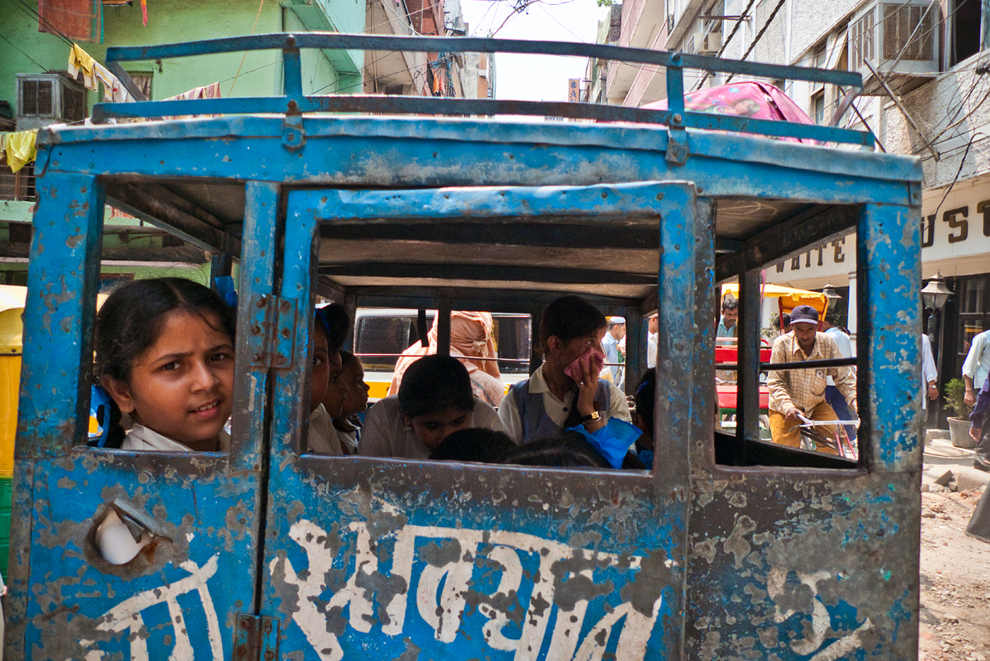 India Delhi old delhi work in progress roads