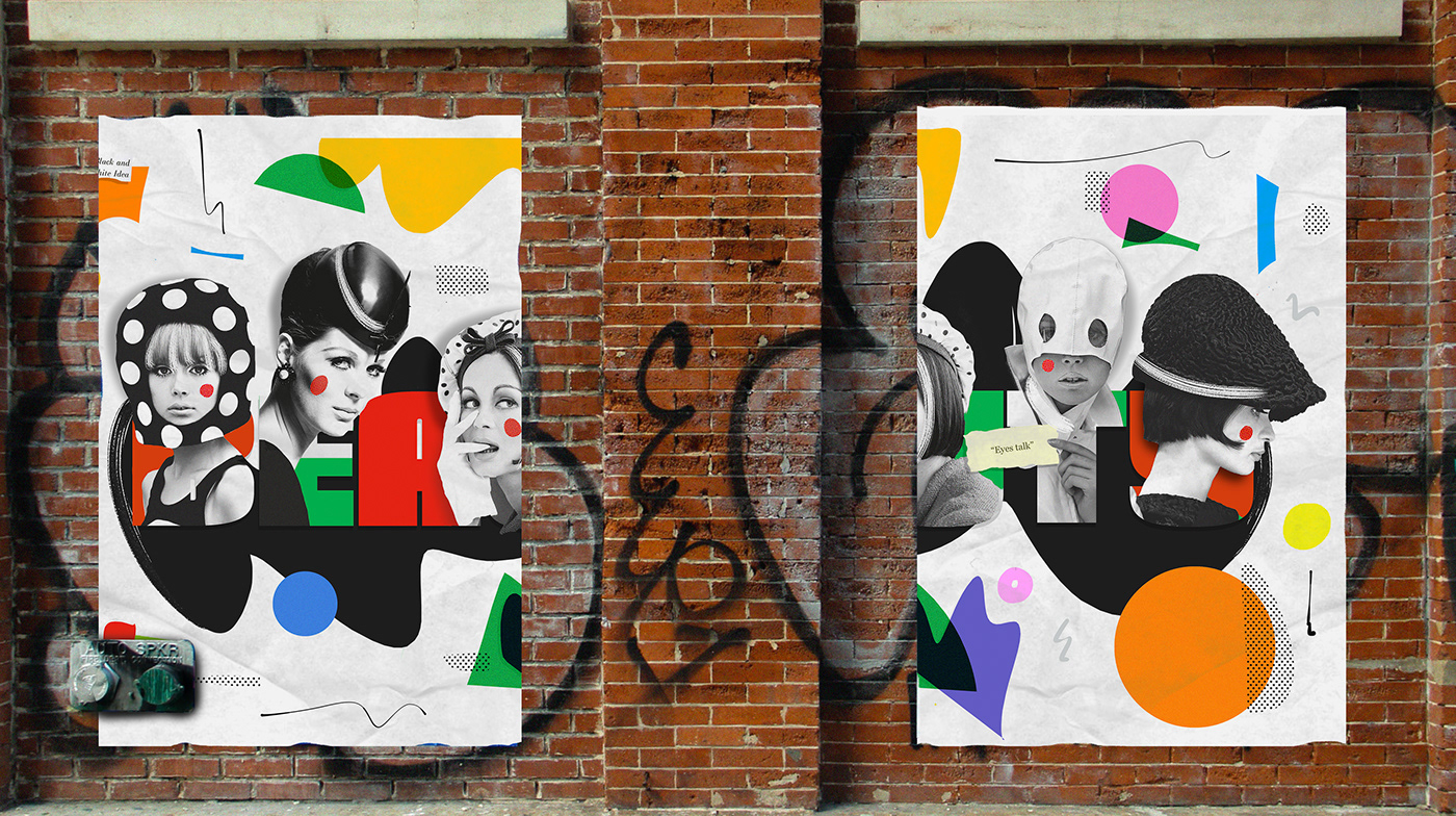 art collage color editorial ILLUSTRATION  London motion Project Selman Hoşgör visual art