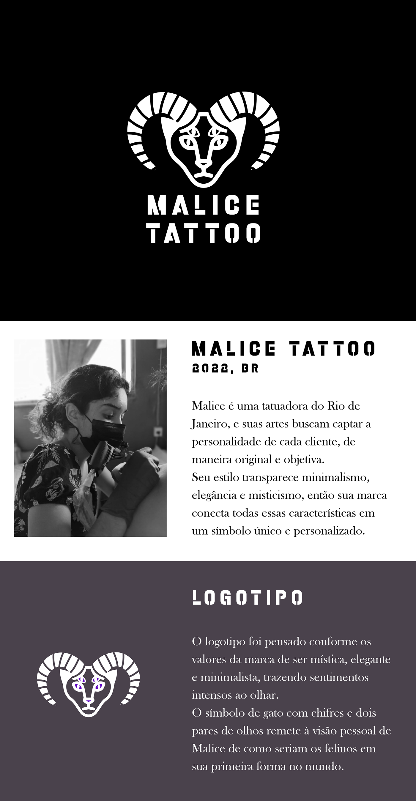 brand identity branding  identidade visual ink logo Logotipo tattoo Tatuagem visual identity