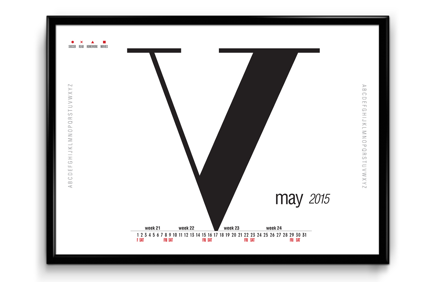 type typographic calendar balance years months days artist creative poster posters type poster print hierarchy system