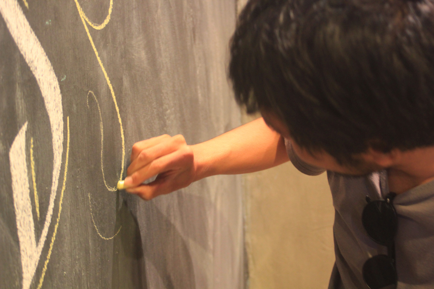 wall art chalk Chalk art Chalk Lettering lettering HAND LETTERING handmade font seminyak bali
