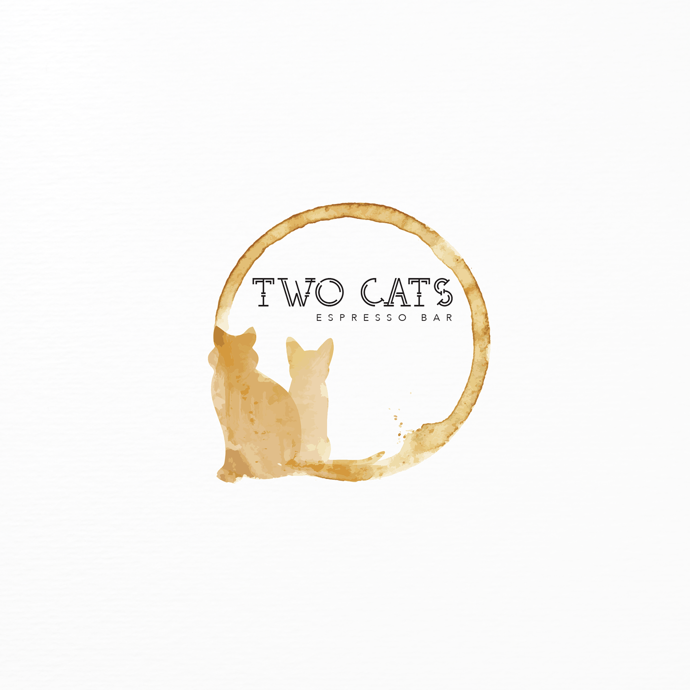 graphic design  wall art Logo Design branding  cats cafe Coffee coffee bar Hospitality coffee shop