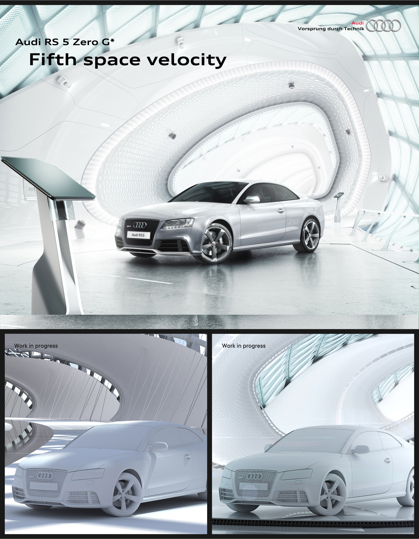 3D Audi vw group rus Space  3D Visualization key visual adobe illustrator Adobe Photoshop Advertising  cinema 4d