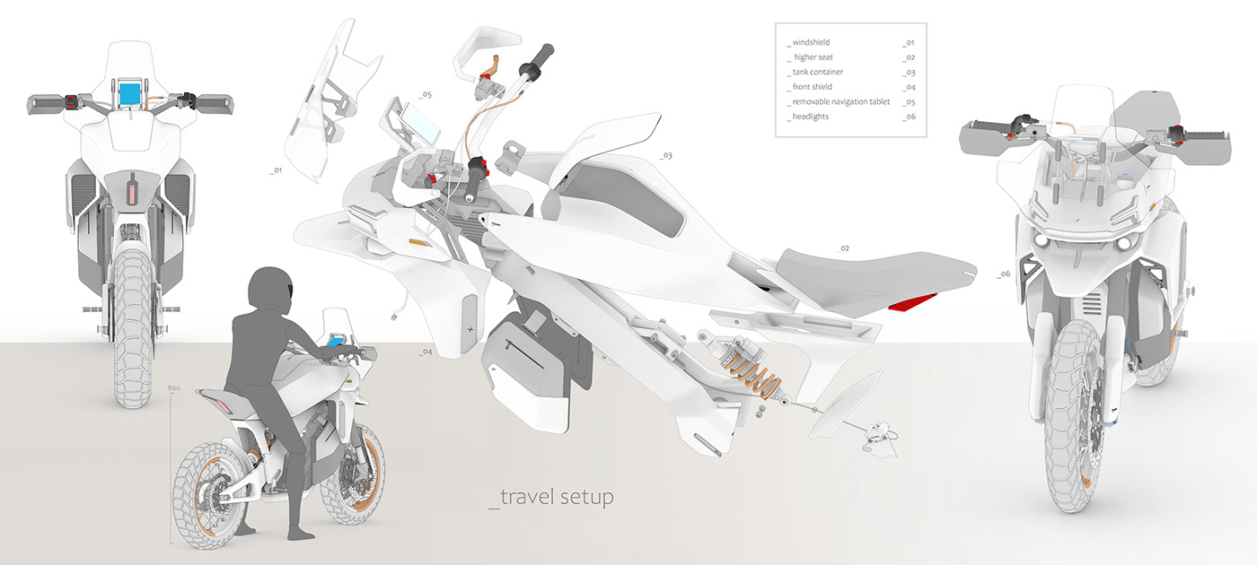 concept motorcycle Polestar polestardesigncommunity transportation Bike concept design modular visualization