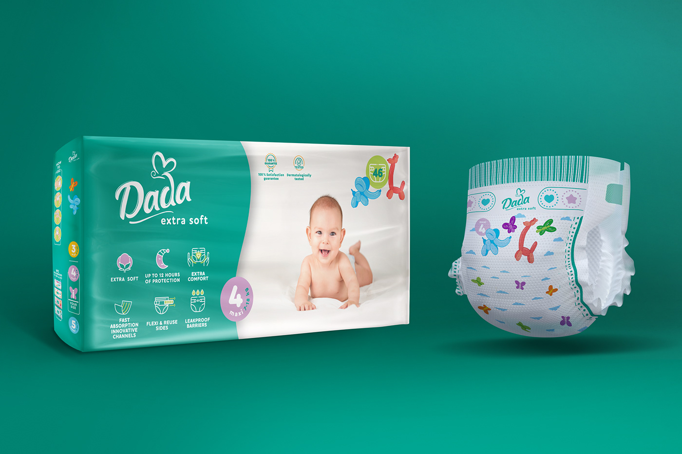 animals children cute diaper diapers kids Packaging packaging design
