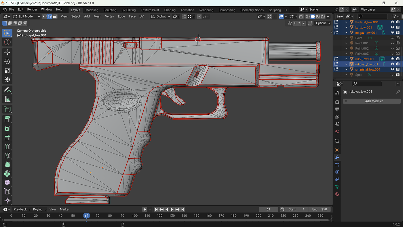 shotgun Gun Weapon 3D gameready game design  Game Art Games