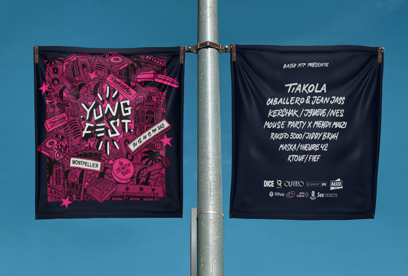affiche concert festival flyer ILLUSTRATION  lettering music poster print typography  