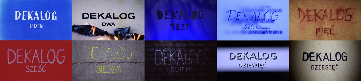 animation  motion design Opening Title Sequences czołówki filmowe Film   Krzysztof Kieślowski typography   film photography television titles