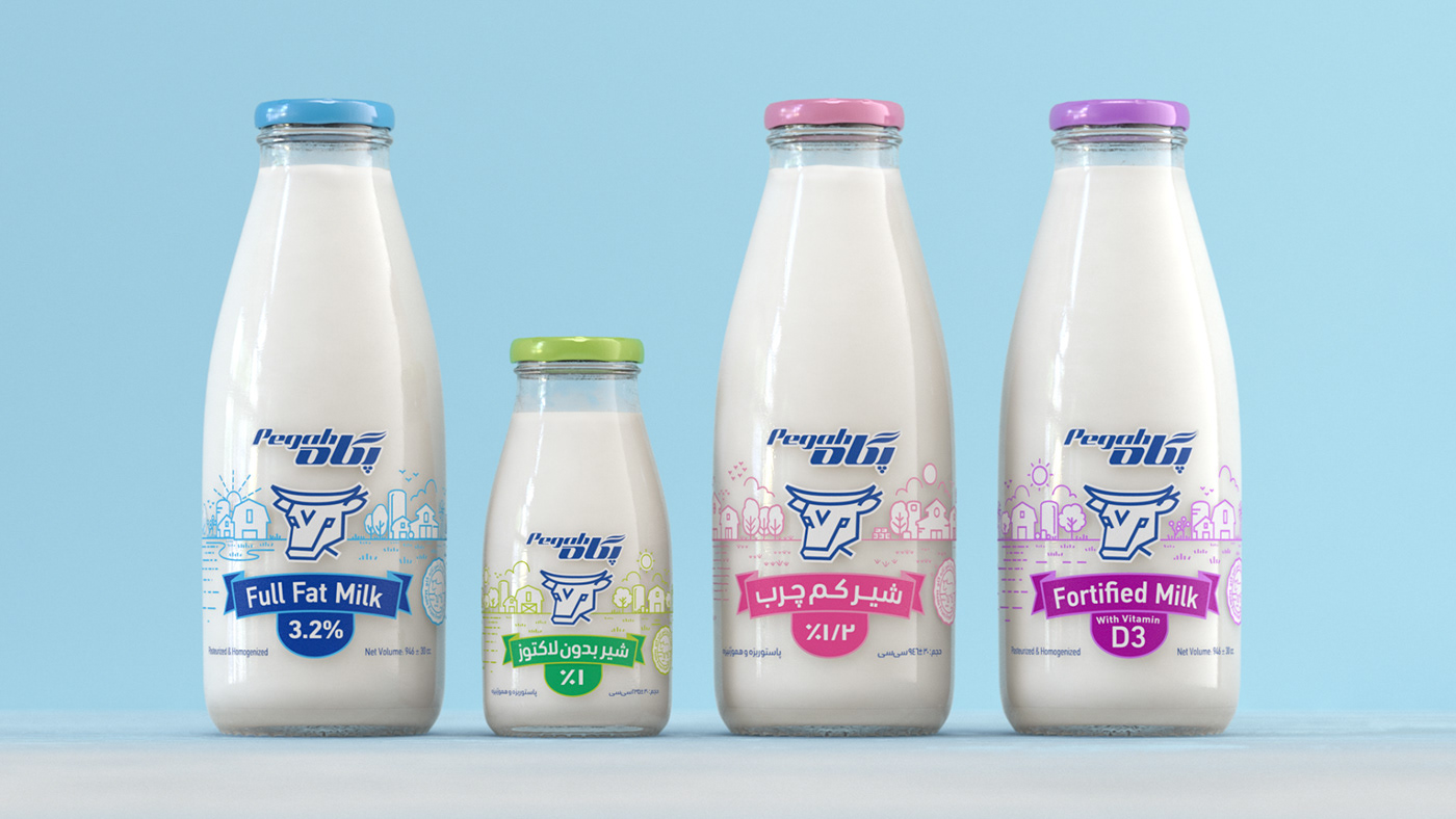 milk Dairy packaging design hasan yoghar Character design  ILLUSTRATION  flavored milk product identity