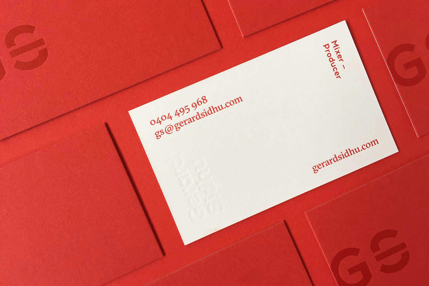 branding  visual identity print design  colorplan letterpress business card pantone red