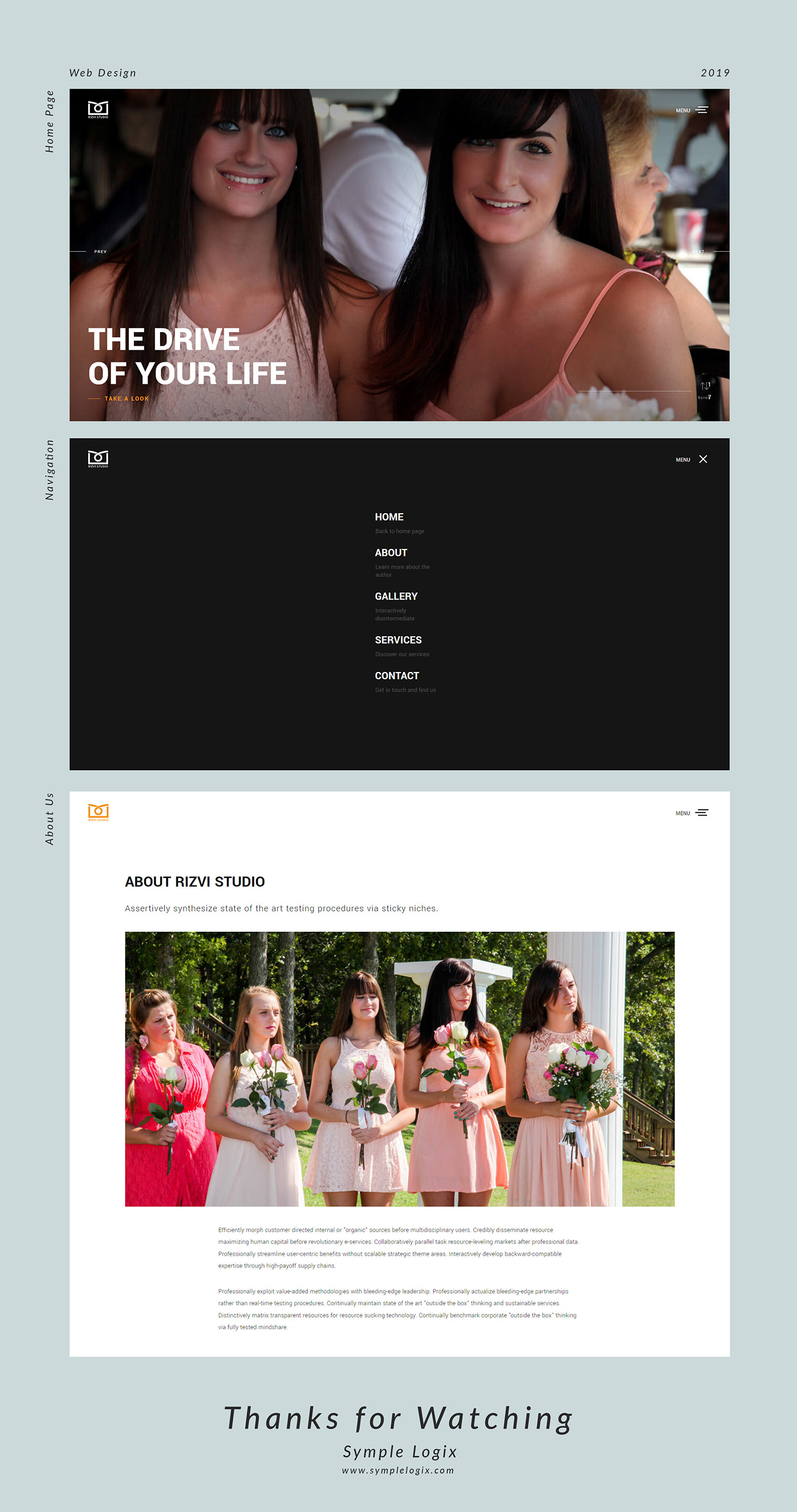 HTML symplelogix Website Design photographer