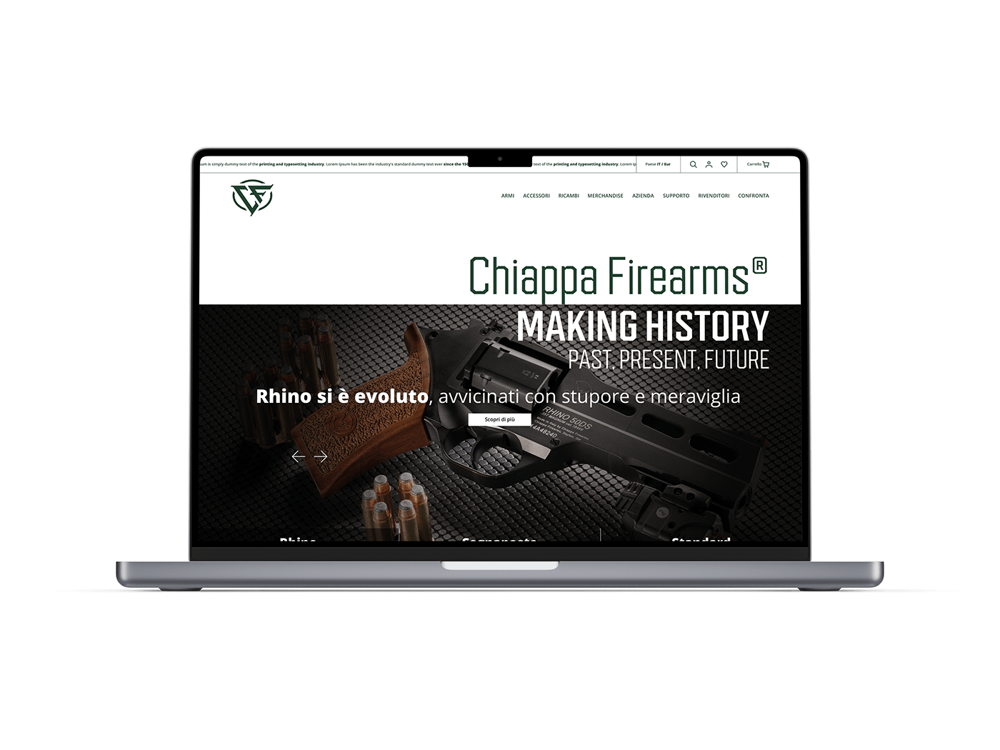 Advertising  arms brand manual comics Firearms identity Instagram Post Logo Design social media Website