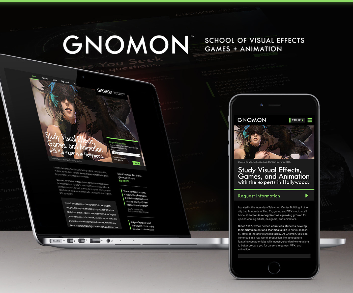 Adobe Portfolio SEM Micro-site Gnomon