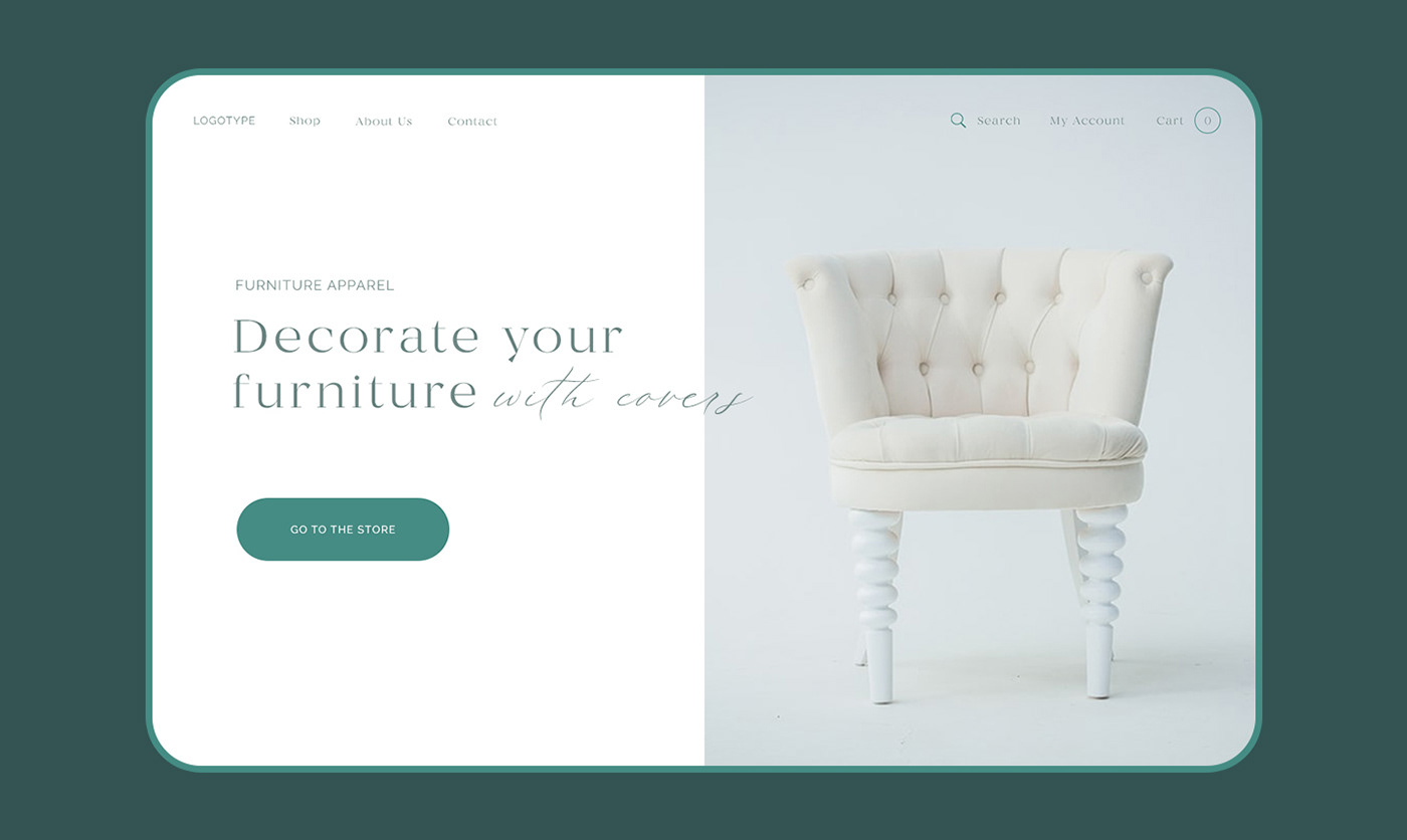 cover furniture Interior minimaldesign design UI ux Web