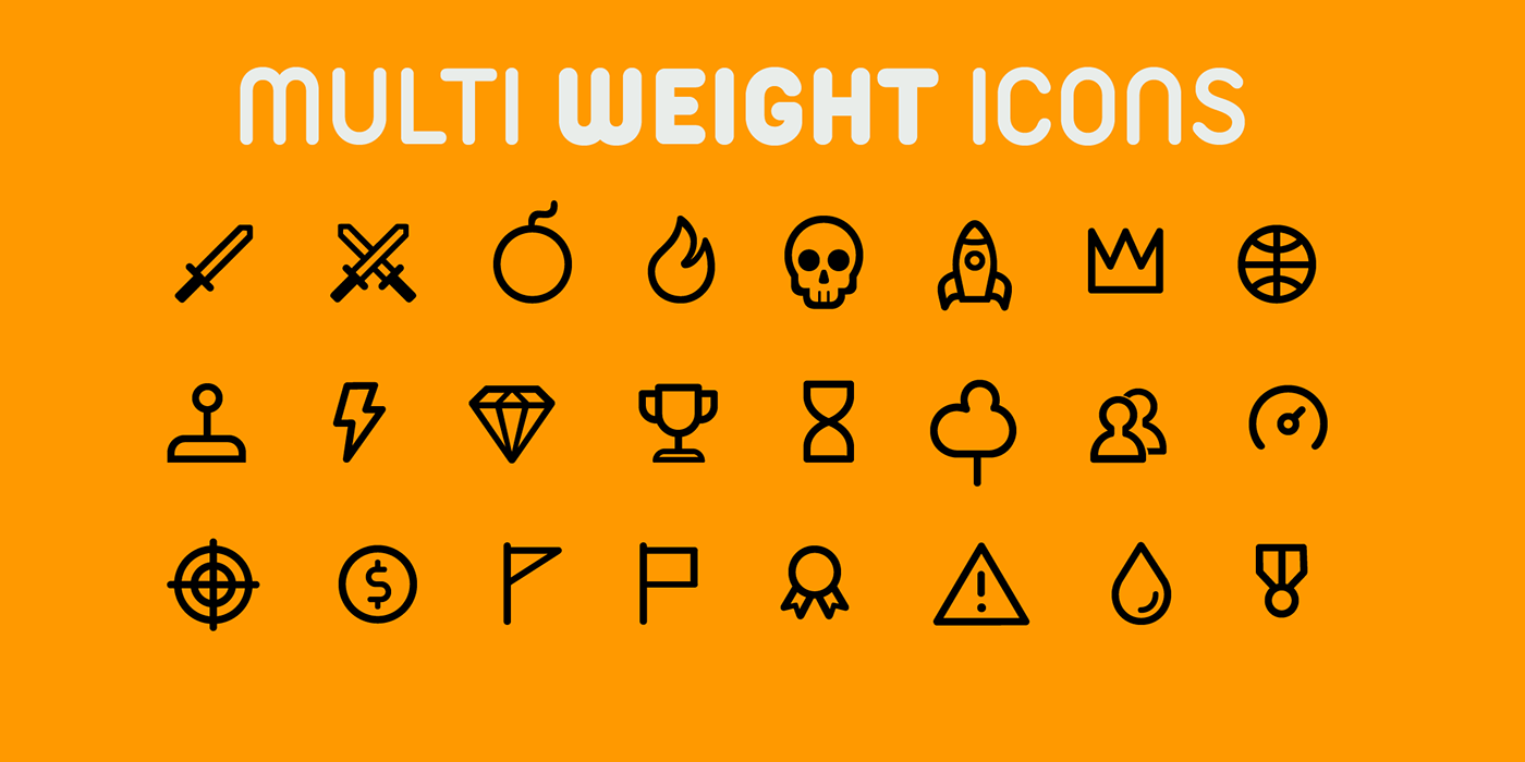 Gaming font app font Free font icons Game Icons app icons free type game type UX icons rounded