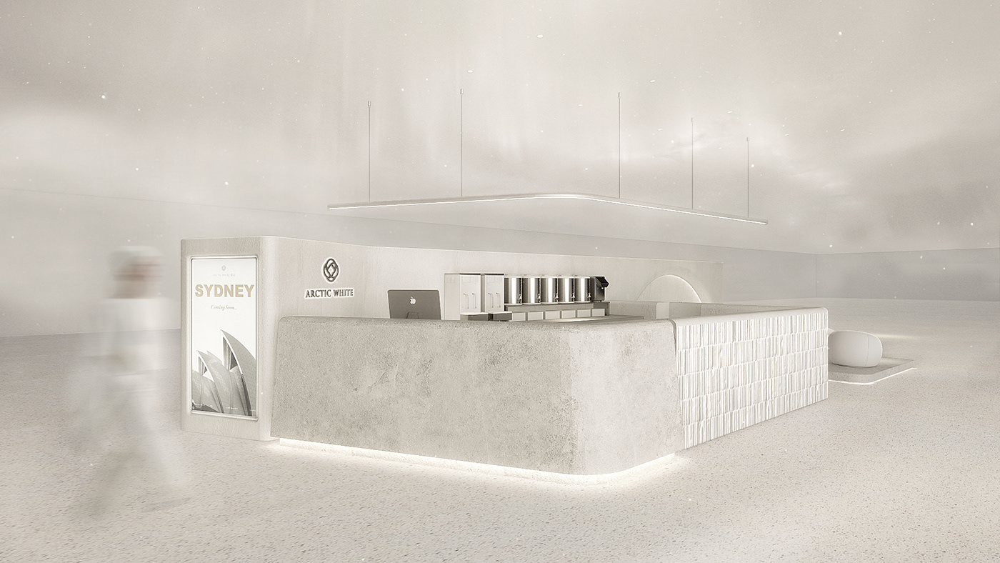 interior design  architecture commercial 23design Arctic White 醇白茶飲
