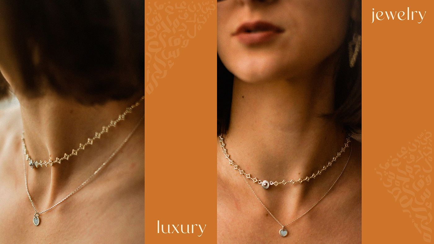 brand identity branding  jewelry luxury arabic visual identity logo identity Logo Design Logotype