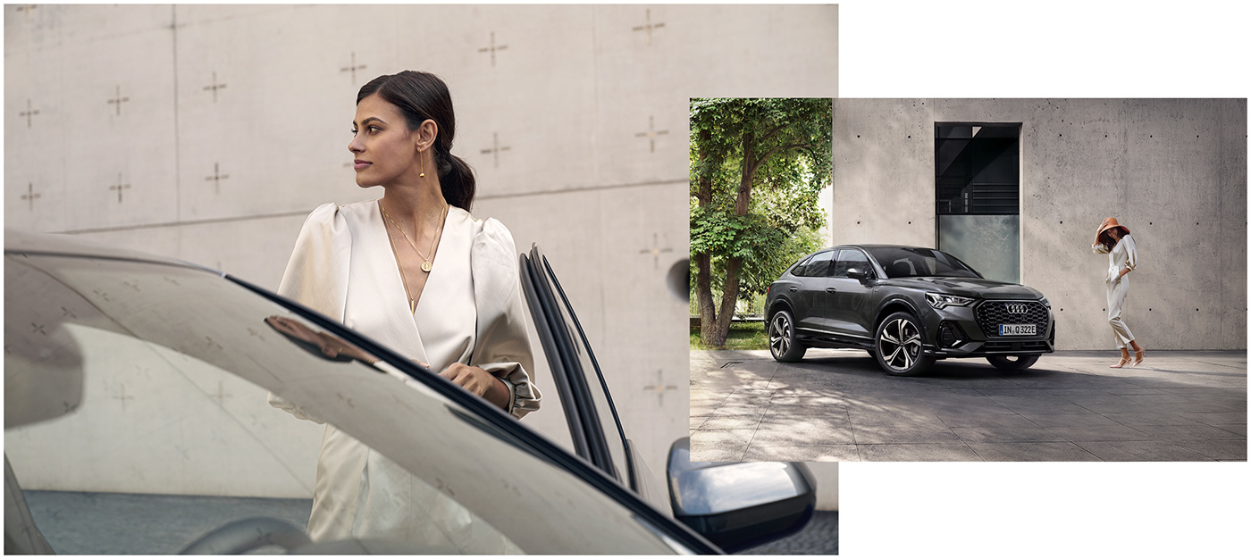 Advertising  advertisingagency Audi AudiQ3 caradvertising carcampaign carproduction Carshoot photoshoot Transporting