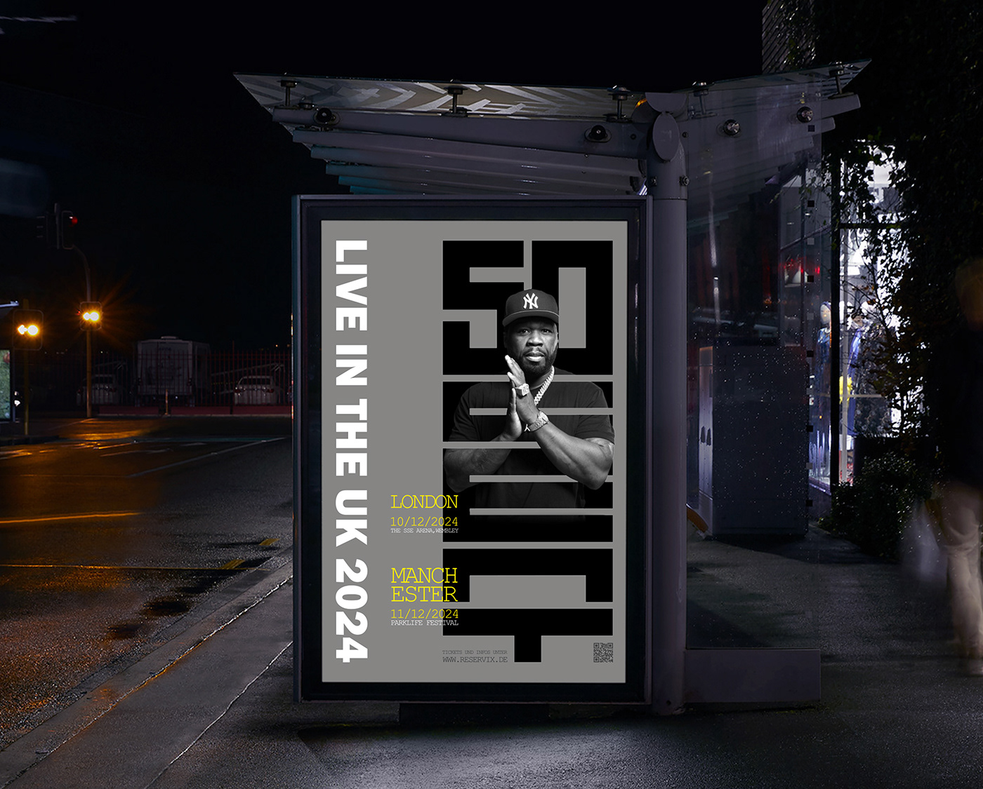 poster Poster Design Graphic Designer billboard billboard design 50cent music festival Event Advertising 