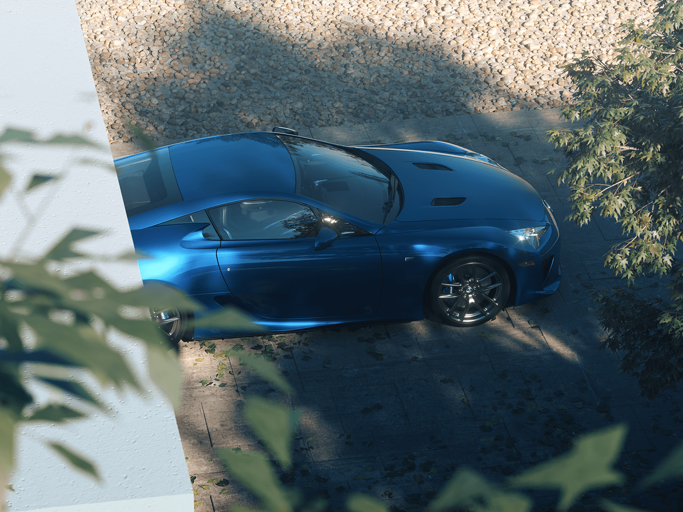 automotive   rendering car Photography  3D CGI lifestyle Lexus 3dsmax corona render 