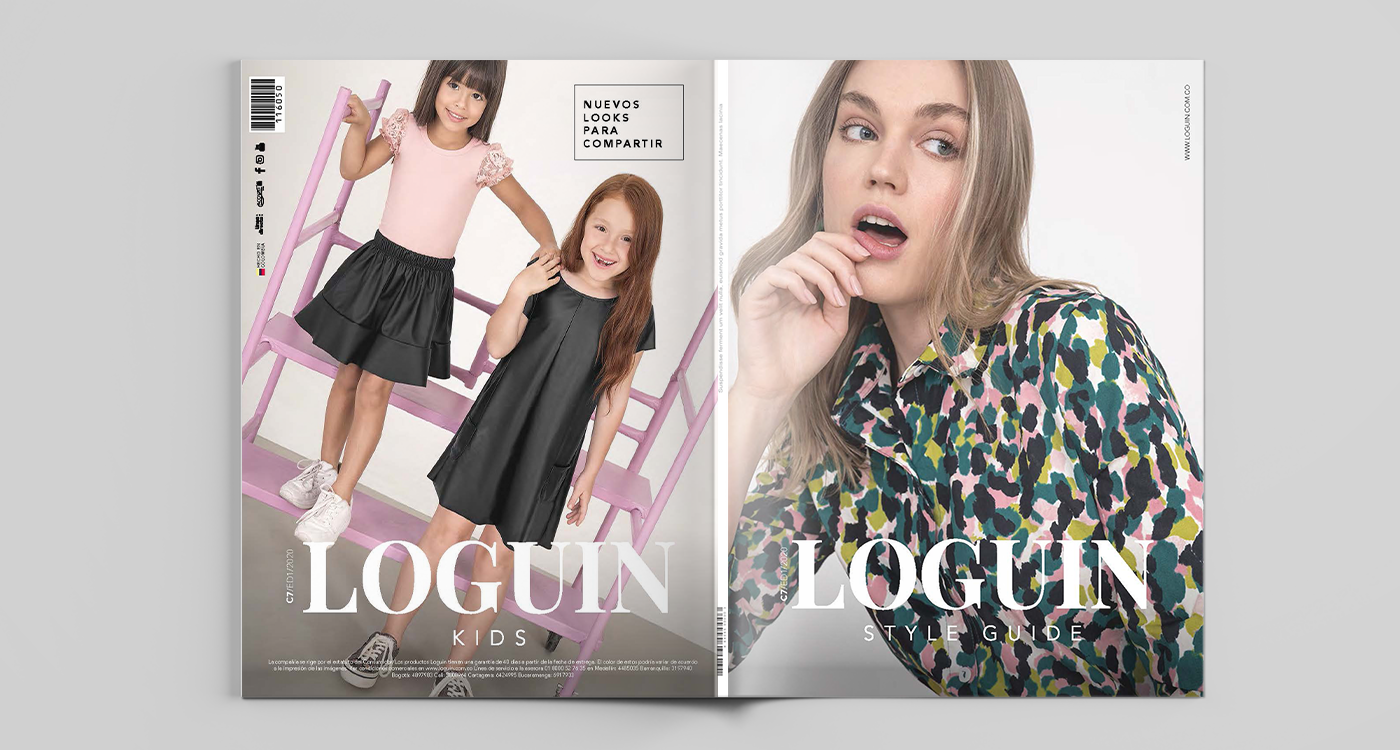 catalog editorial Fashion  Layout loguin