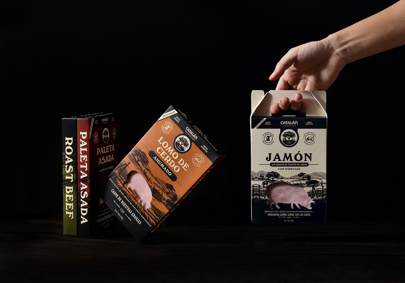delikatessen farm meat Nature Packaging pig sausage delicatessen rebranding branding 