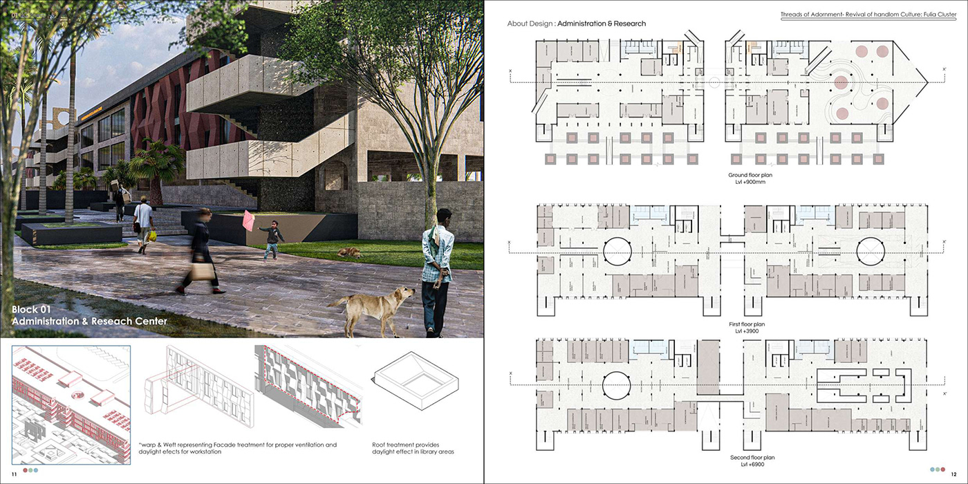 thesis portfolio architecture design Socialmedia Undergraduate college handloom weaving bachelor