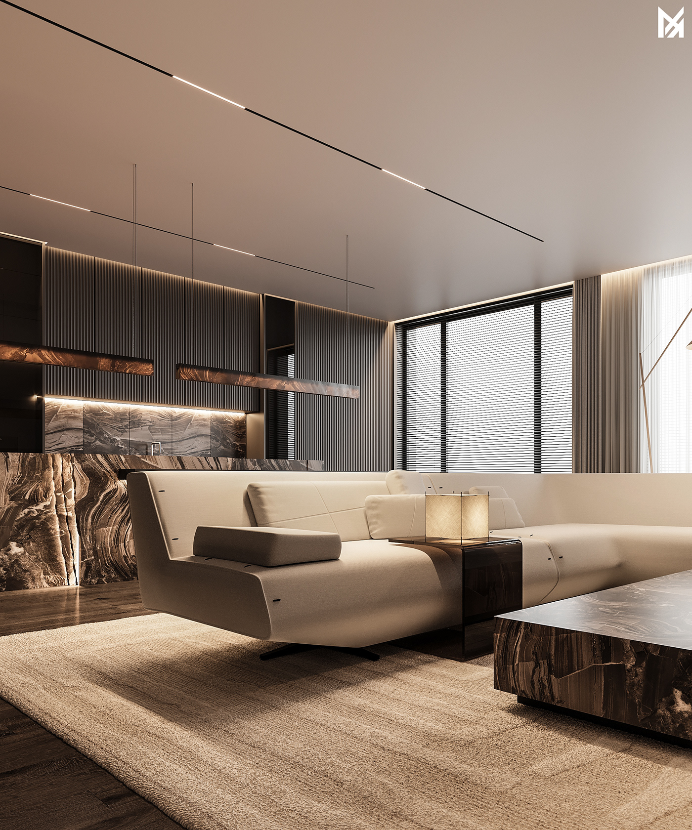 CGI architecture Render visualization interior design  archviz modern living room kitchen bedroom