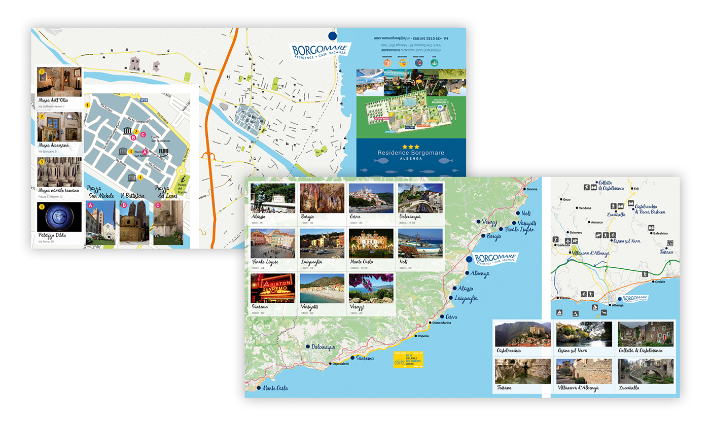Web Design  Website sito internet grafica Mappa turistica Residence