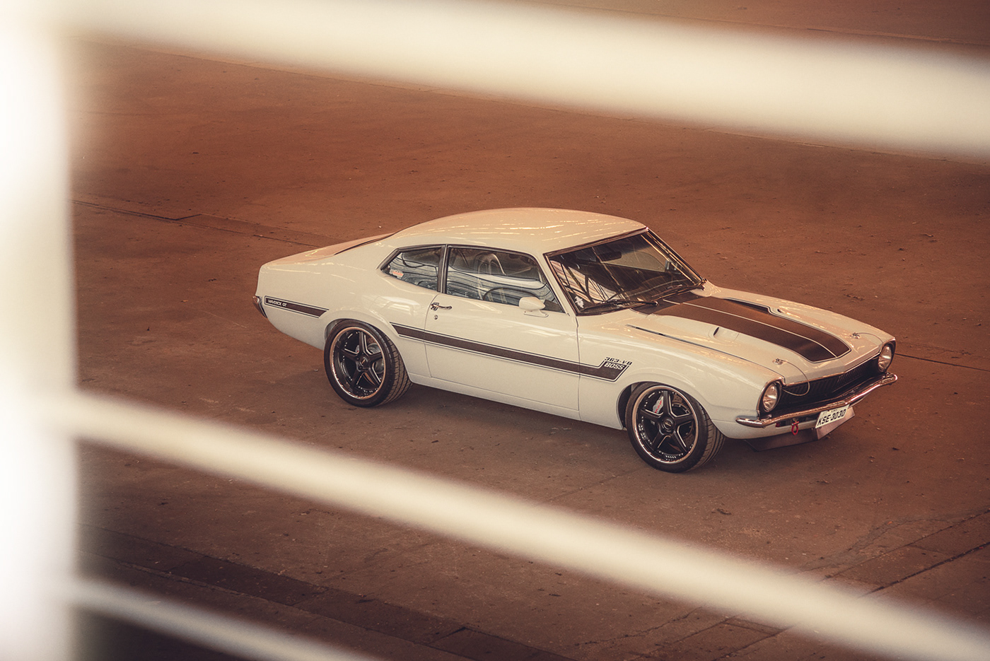 Automotive Photography Ford indoor MAVERICK GT muscle car