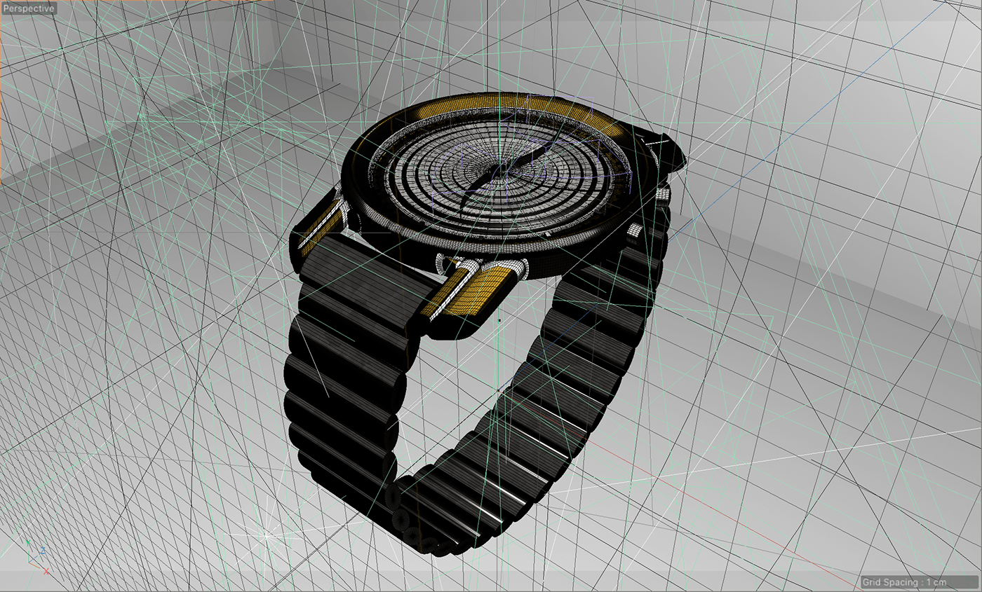 product design  modeling 3d design Render redshift greyscalegorilla animation  design watch design cinem4d