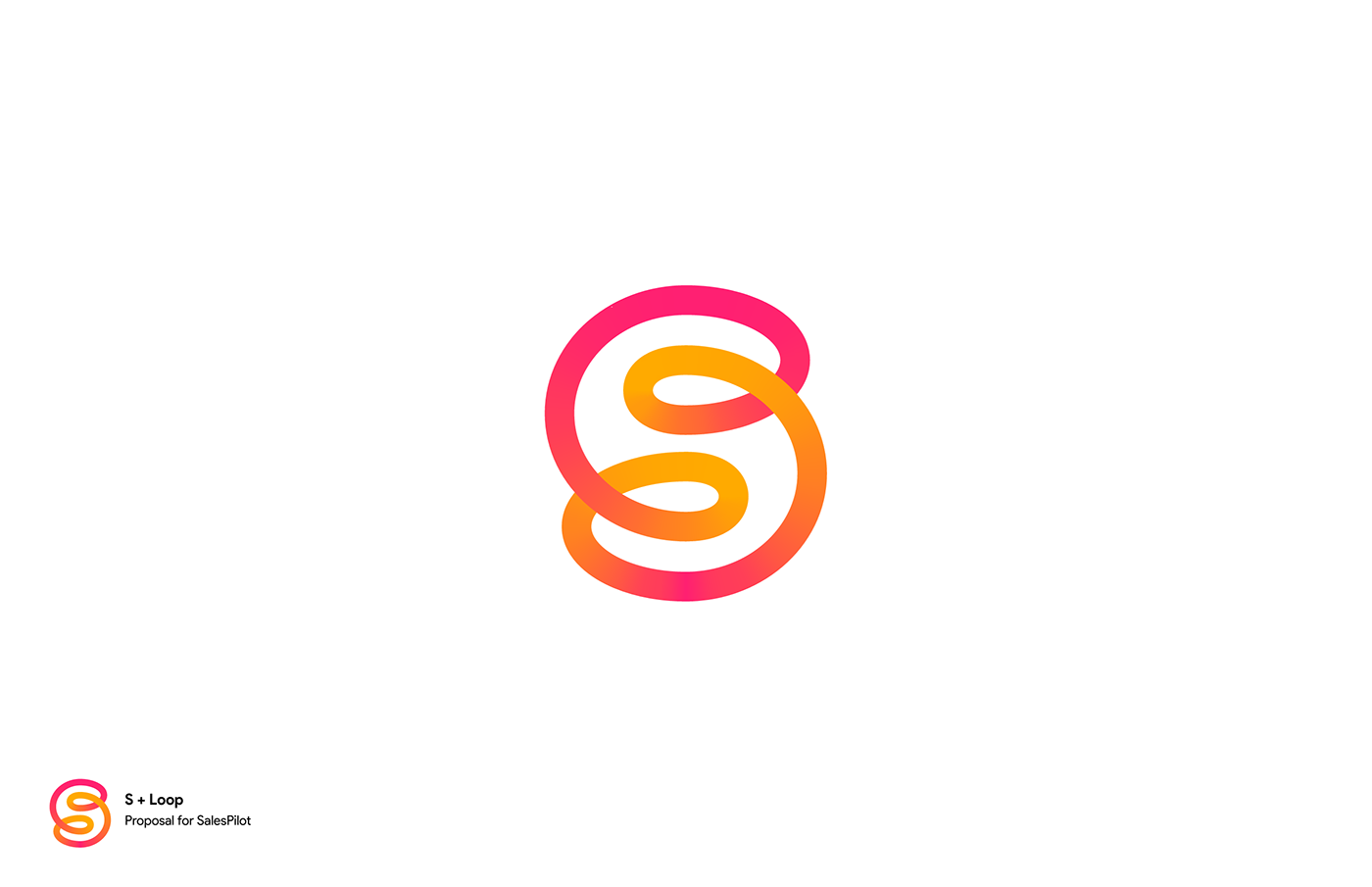 letter s logo design loop endless