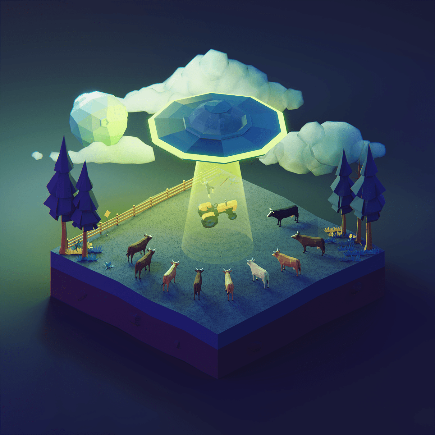 Low Poly Worlds 2. on Behance