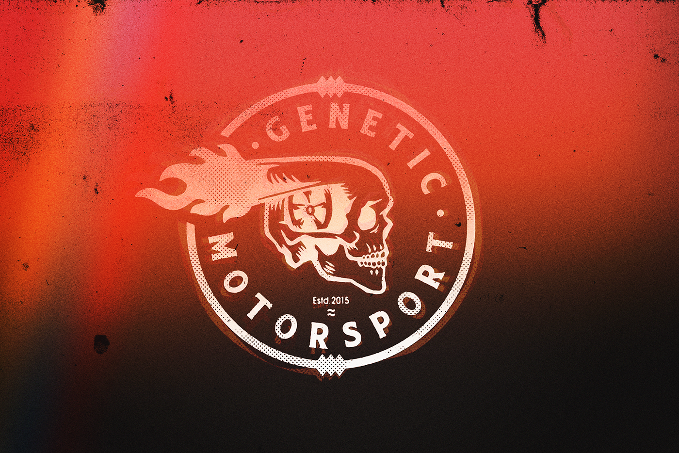 Motor Logotype skull sport rock branding  car
