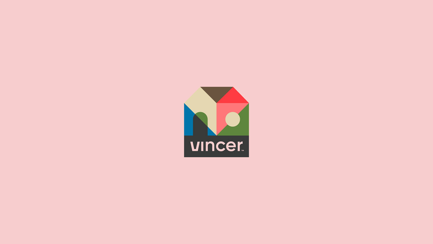 house logo real estate identity pattern visual identity vincer